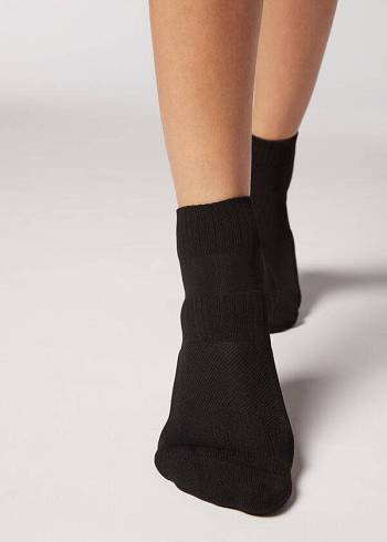 Calzedonia Active Sport Korta Strumpor Dam Svarta | SE1864XF