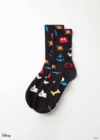 Calzedonia Disney Crew Strumpor Herr Svarta | SE1325WY