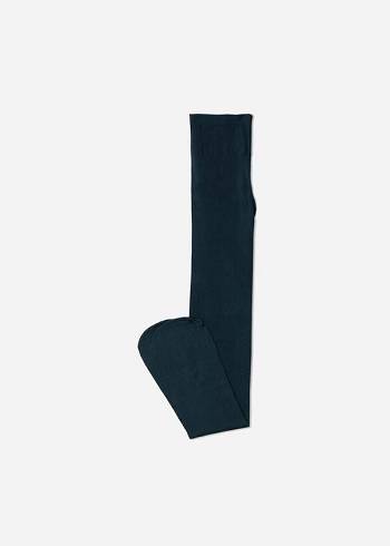 Calzedonia Soft Touch 50 Deniers Strumpbyxor Barn Blå | SE1188XF