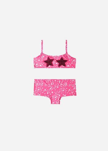 Calzedonia Star Two-Piece Jam Baddräkter Barn Rosa | SE1142QZ
