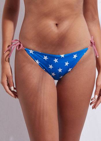 Calzedonia Star patterned Bikiniunderdel Dam Blå | SE2615VD
