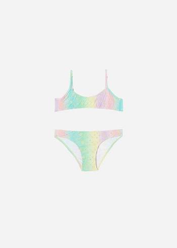 Calzedonia Two Piece Panama Baddräkter Barn Gröna | SE1126AP