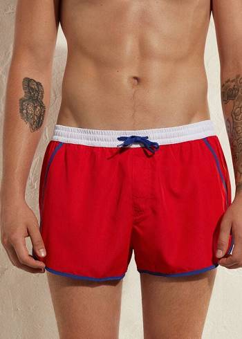 Calzedonia Venice Beach Eco Badbyxor Herr Röda | SE1277YU